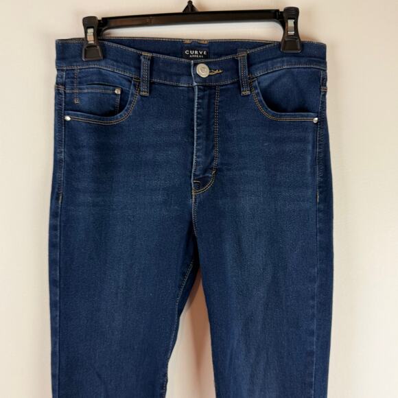 CURVE Appeal Jeans Women 6/28 Dark Blue Straight Leg - Picture 10 of 11